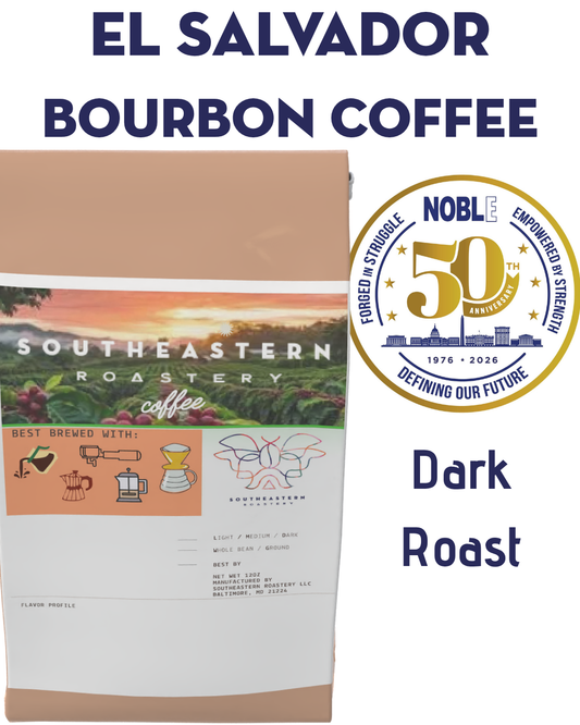 NOBLE El Salvador Bourbon Coffee, Dark Roast