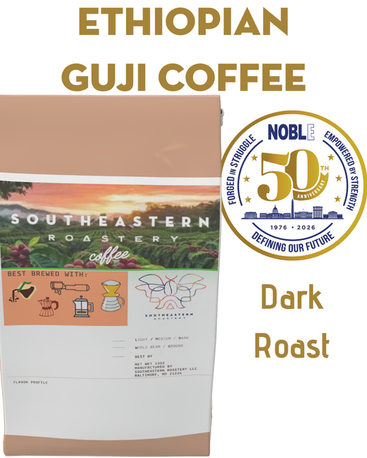 NOBLE Ethiopian Guji Coffee, Dark Roast